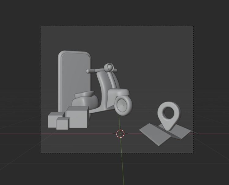 Online Delivery Service 3d Illustration Icon Pack 3D model_7