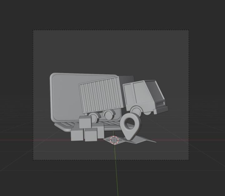 Online Delivery Service 3d Illustration Icon Pack 3D model_14