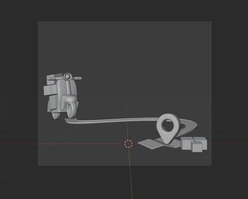 Online Delivery Service 3d Illustration Icon Pack 3D model_10