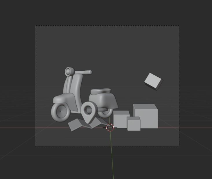 Online Delivery Service 3d Illustration Icon Pack 3D model_6