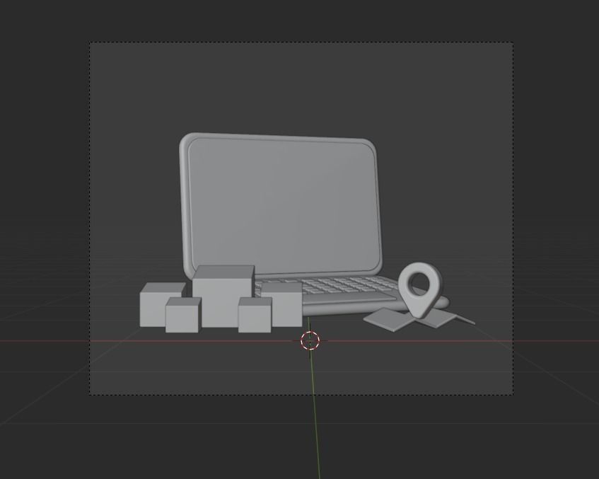 Online Delivery Service 3d Illustration Icon Pack 3D model_25