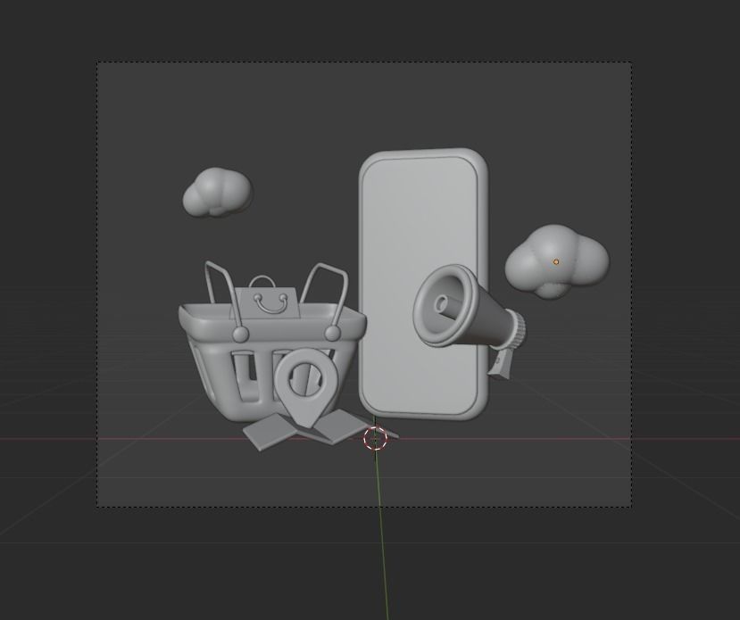 Online Delivery Service 3d Illustration Icon Pack 3D model_24