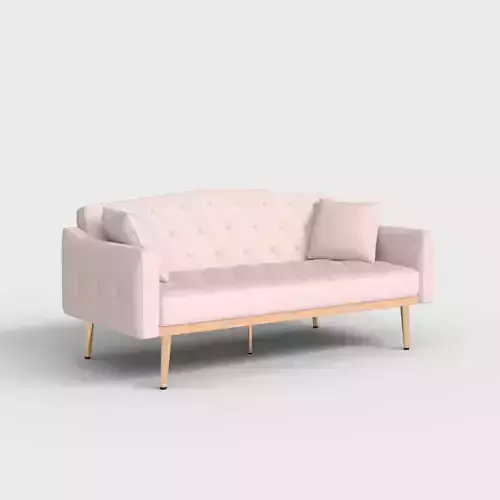VELVET COUCH ACCENT SOFA