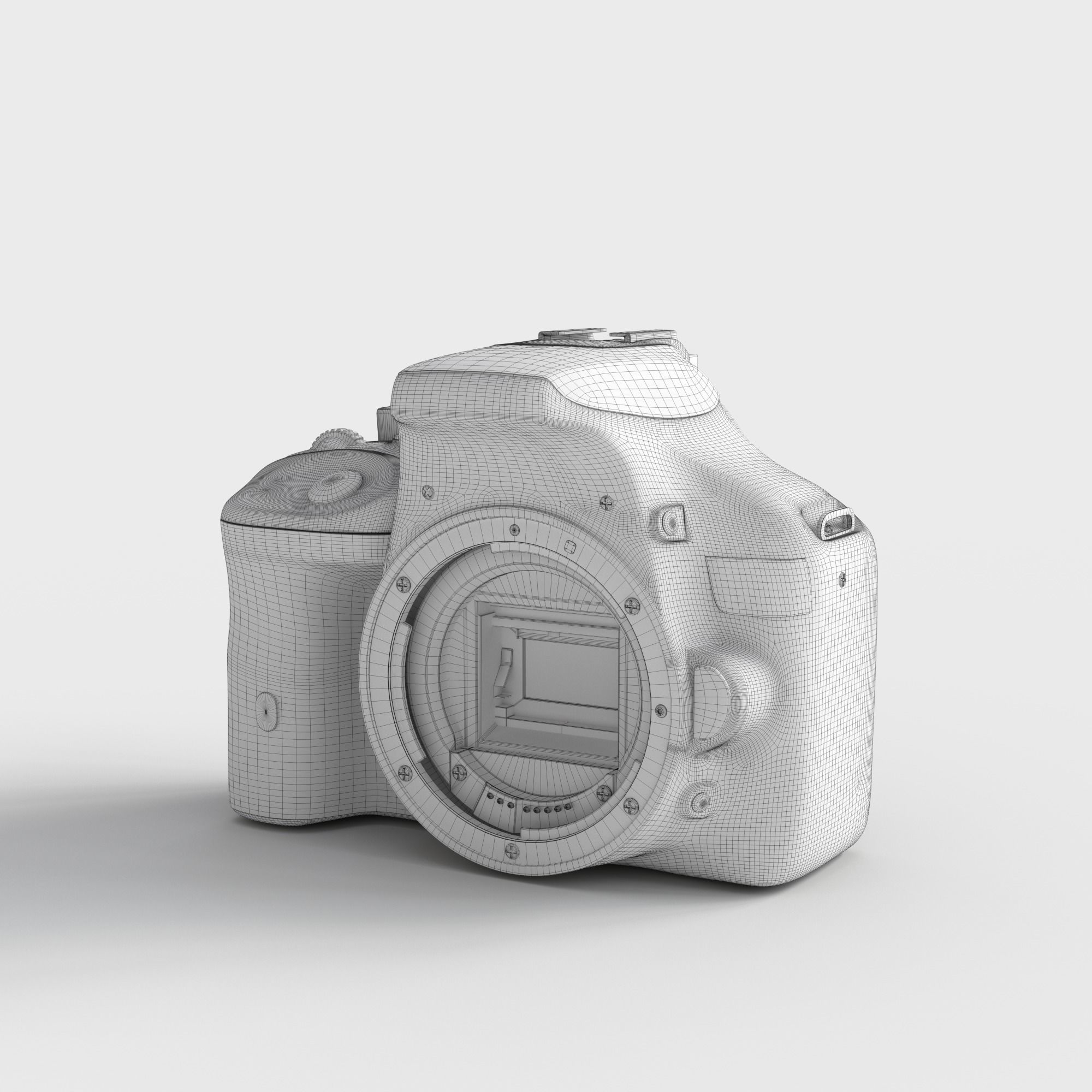 CANNON EOS KISS X7 3D model_6