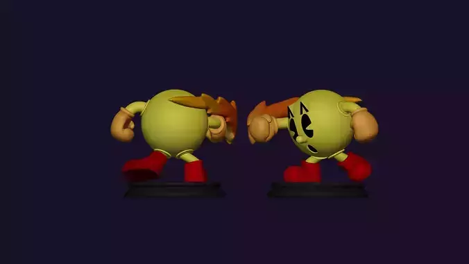 PAC MAN PUNCH FIGURE 3D print model