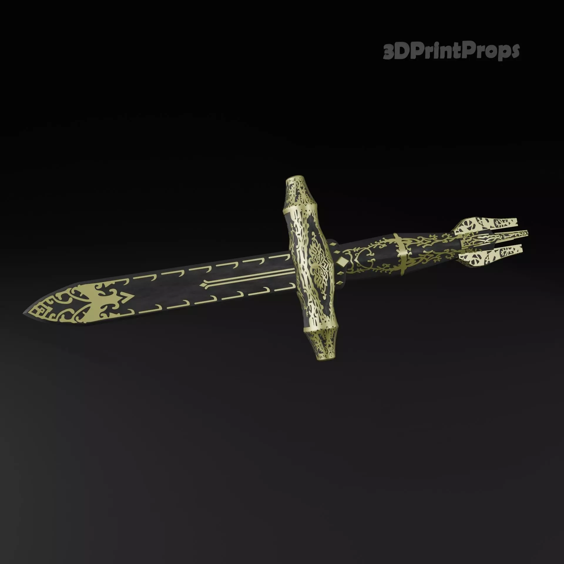 Ebony dagger from The Elder Scrolls Oblivion 3D print model
