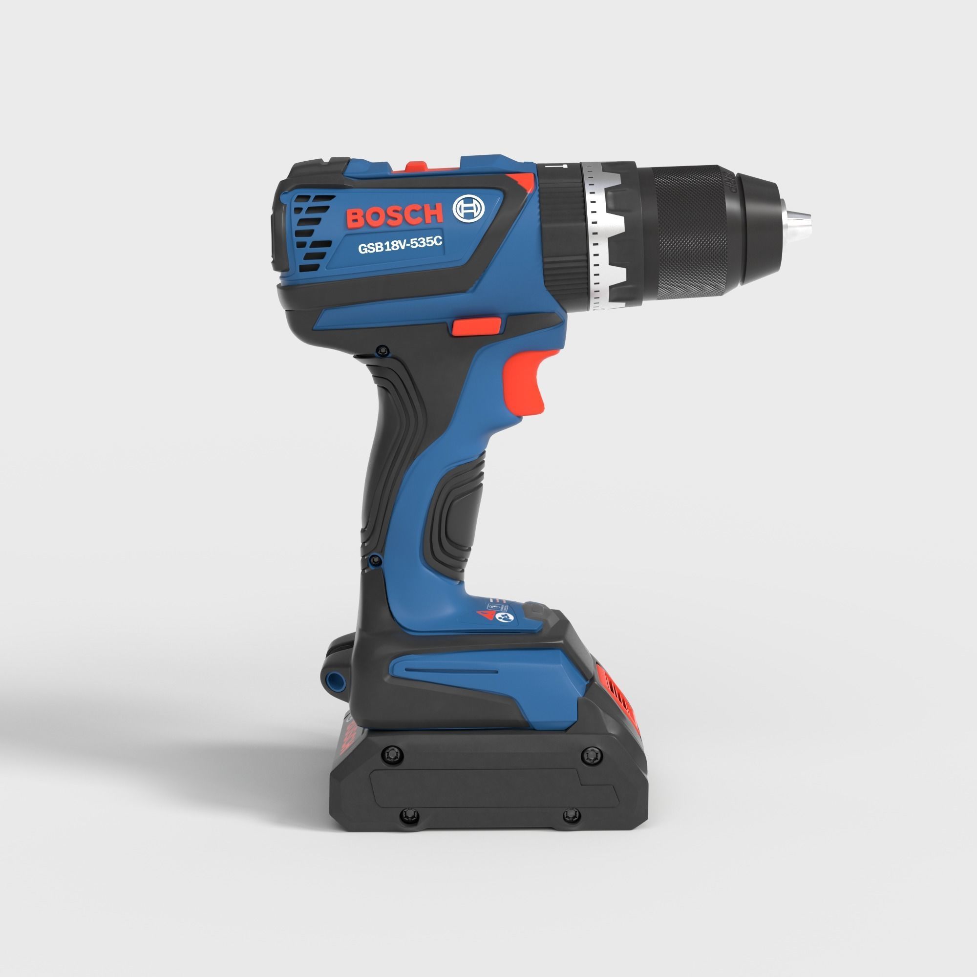 BOSCH ELECTRIC DRILL 3D model_2