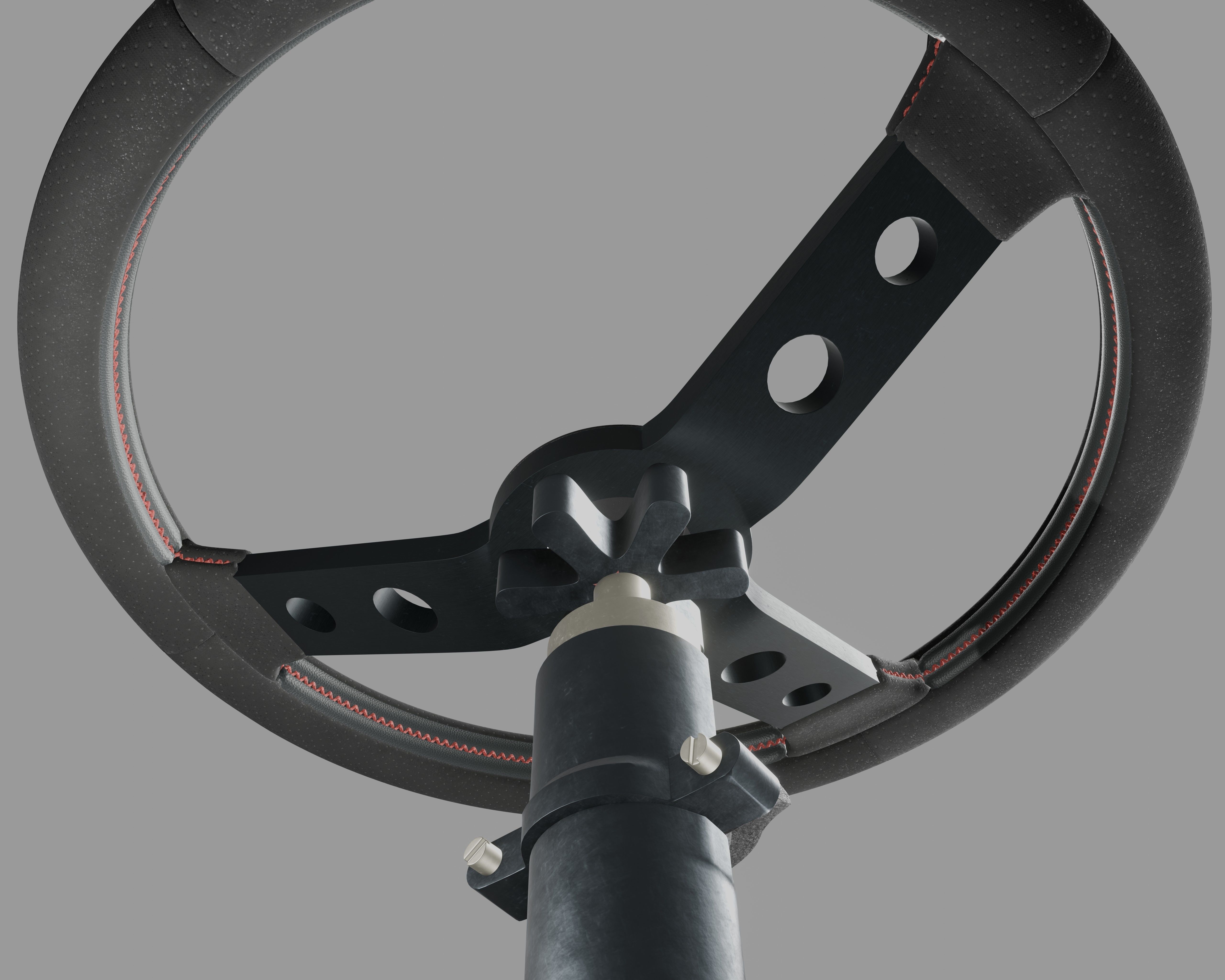 Car Steering Wheel Free 3D model_1
