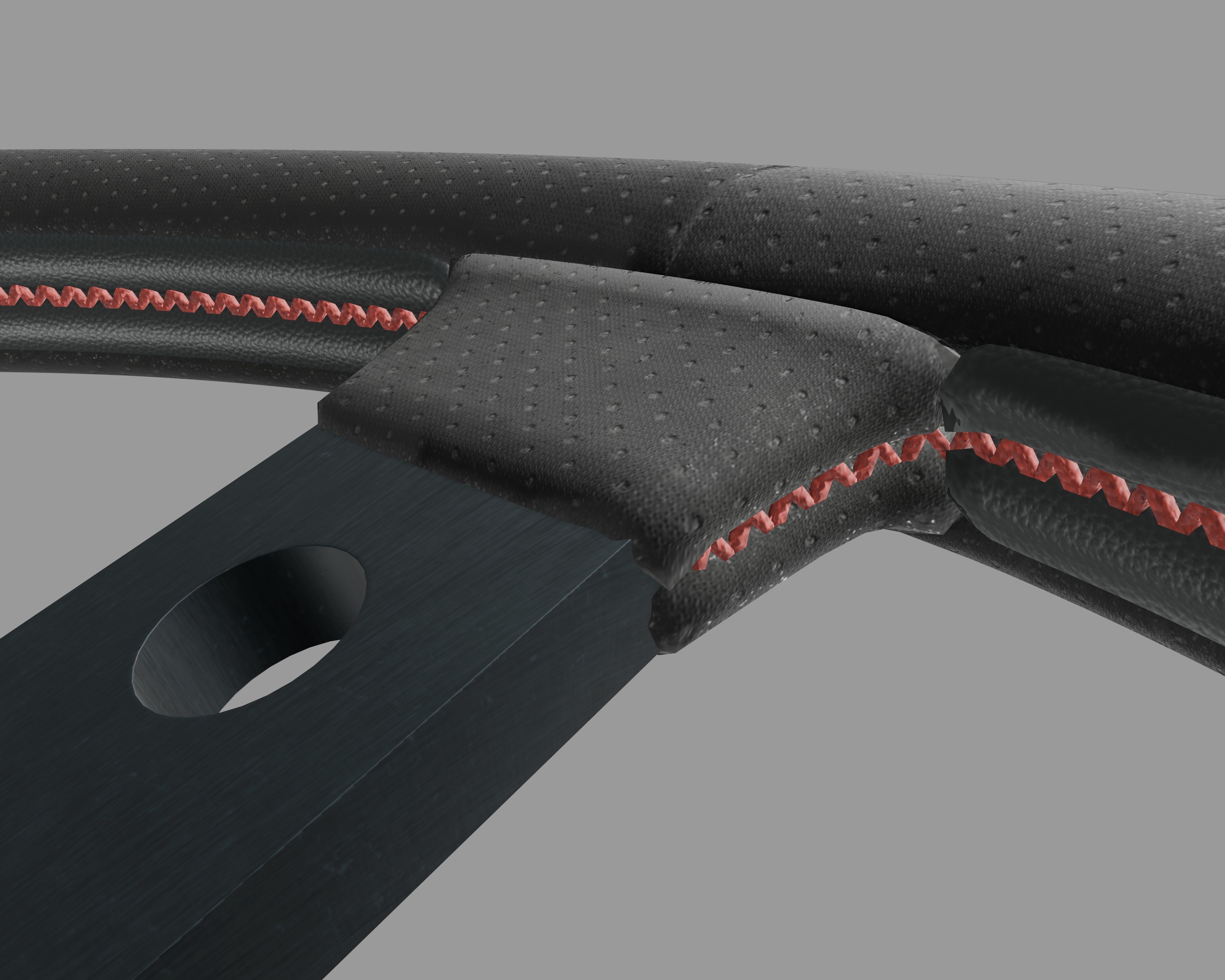 Car Steering Wheel Free 3D model_2