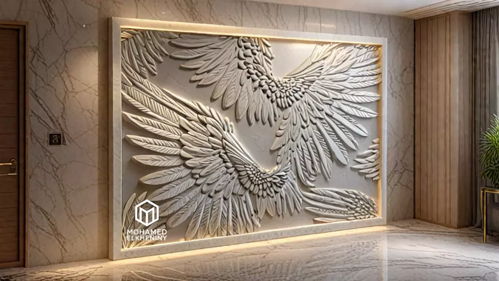 Modern Wall Panel Relief for CNC and 3D Printing 04 3D print model_0