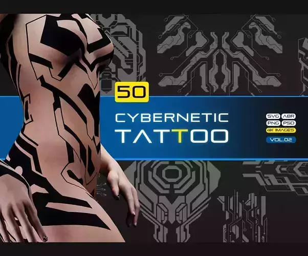 50 CYBERNETIC TATOO-VOL02 Texture