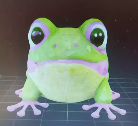 frog plush 3D model