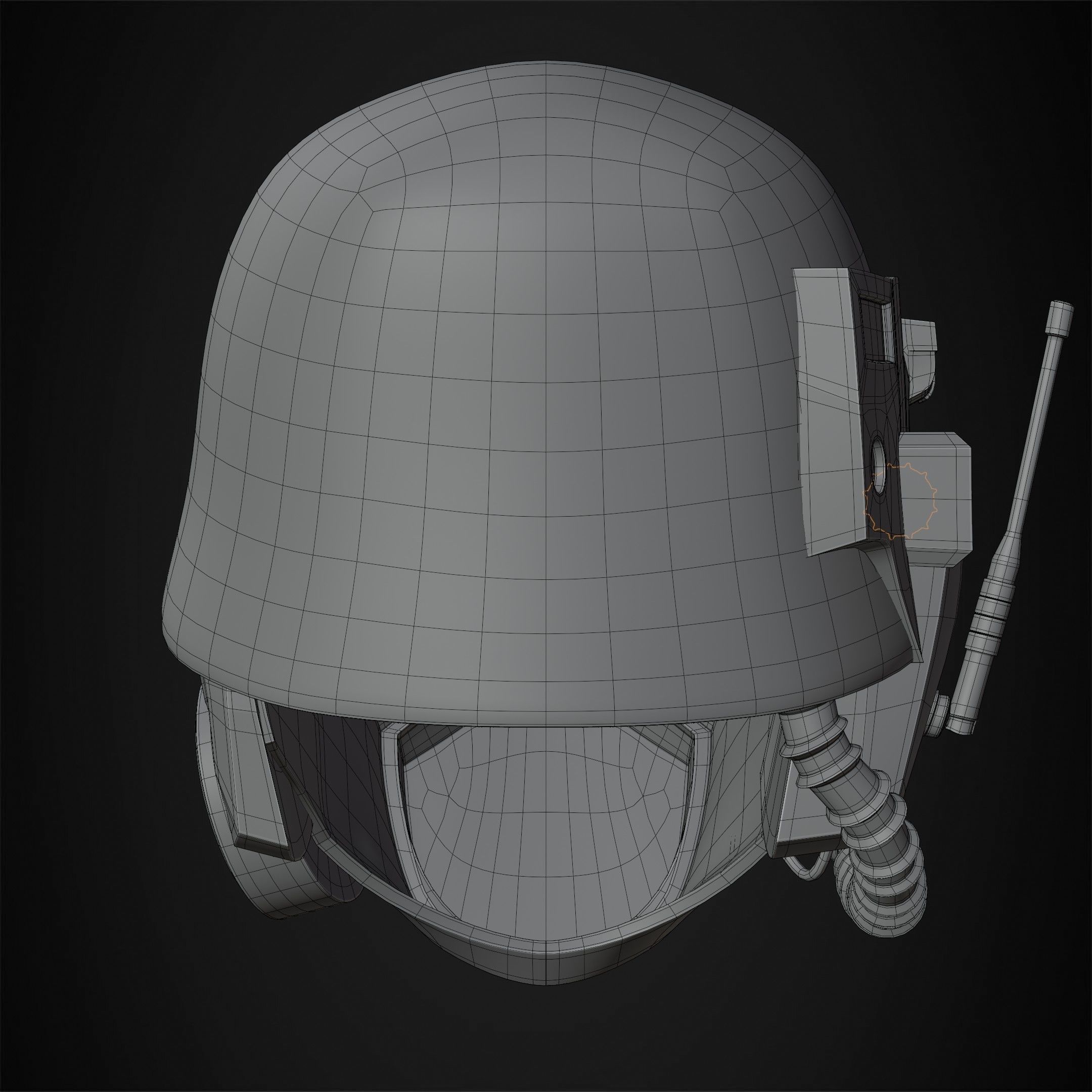 Fallout NCR Veteran Ranger Helmet for Cosplay 3D print model_20