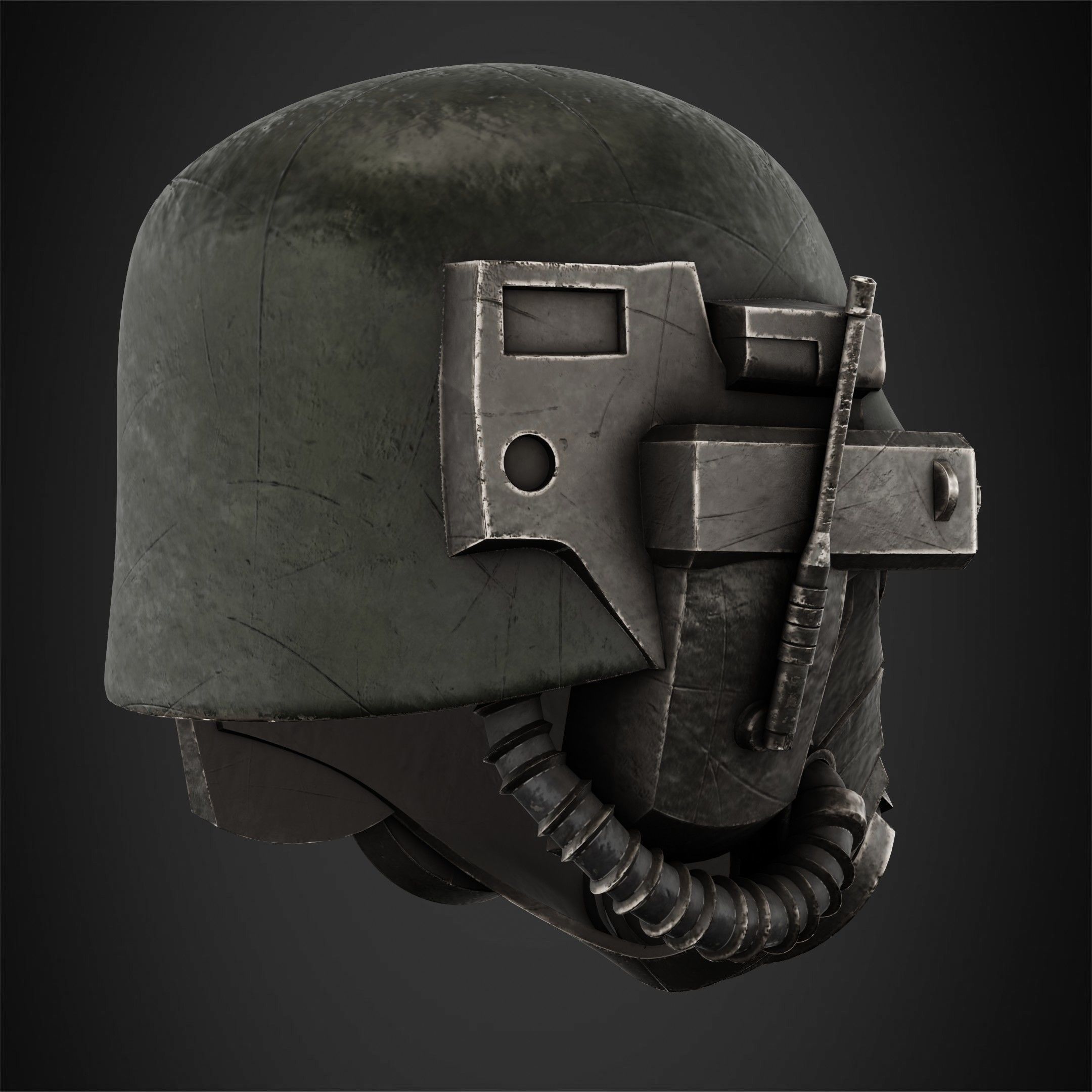 Fallout NCR Veteran Ranger Helmet for Cosplay 3D print model_8