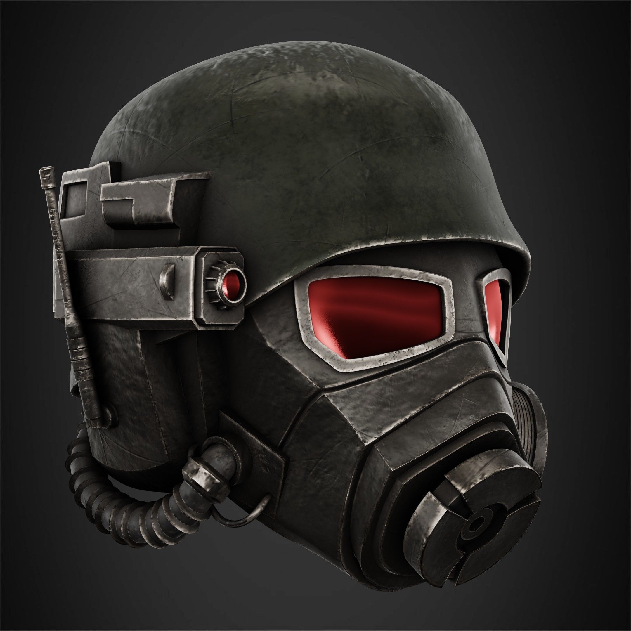 Fallout NCR Veteran Ranger Helmet for Cosplay 3D print model_10