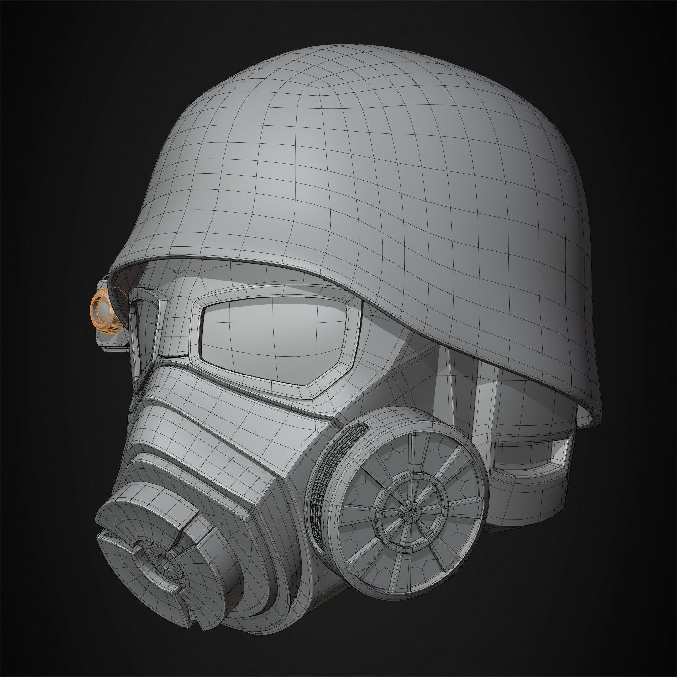 Fallout NCR Veteran Ranger Helmet for Cosplay 3D print model_14