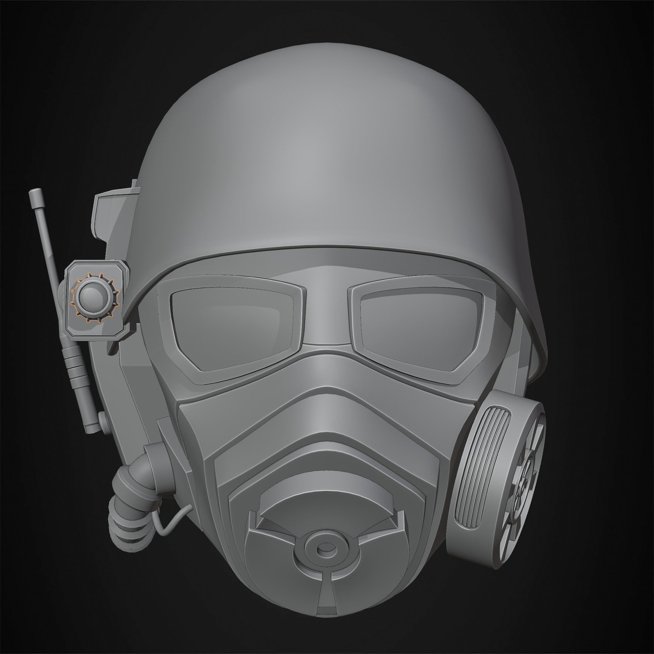 Fallout NCR Veteran Ranger Helmet for Cosplay 3D print model_11