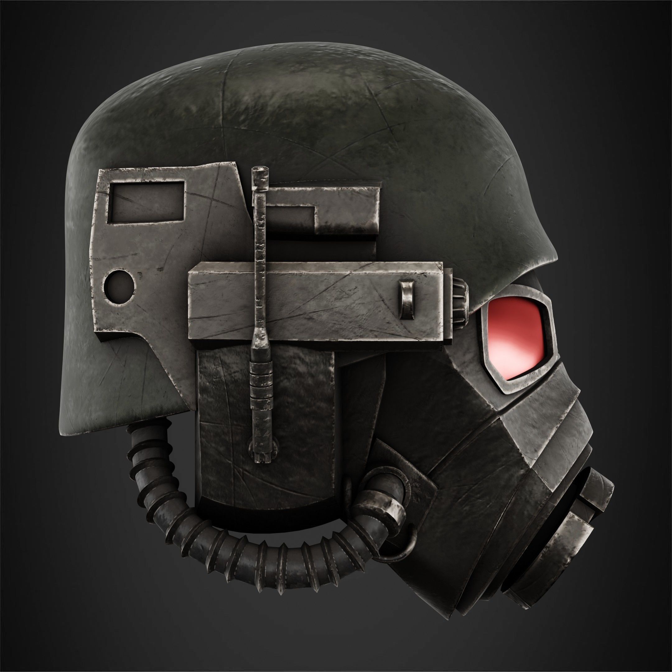 Fallout NCR Veteran Ranger Helmet for Cosplay 3D print model_9