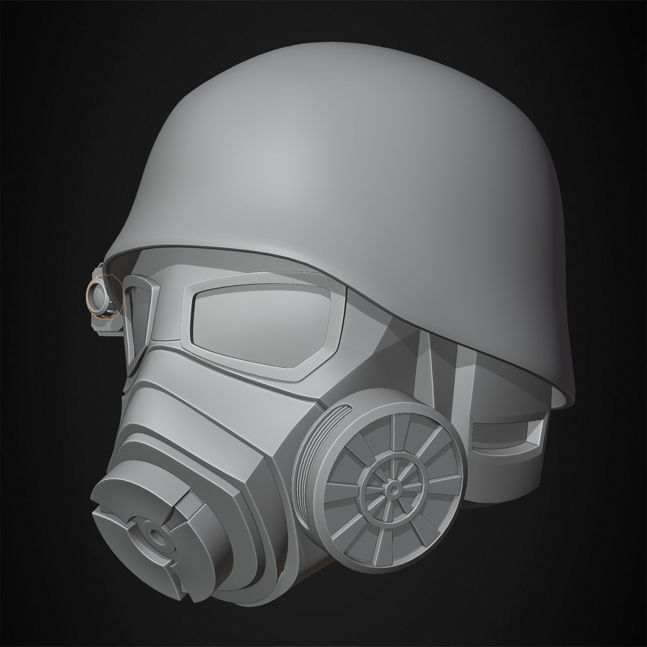 Fallout NCR Veteran Ranger Helmet for Cosplay 3D print model_13