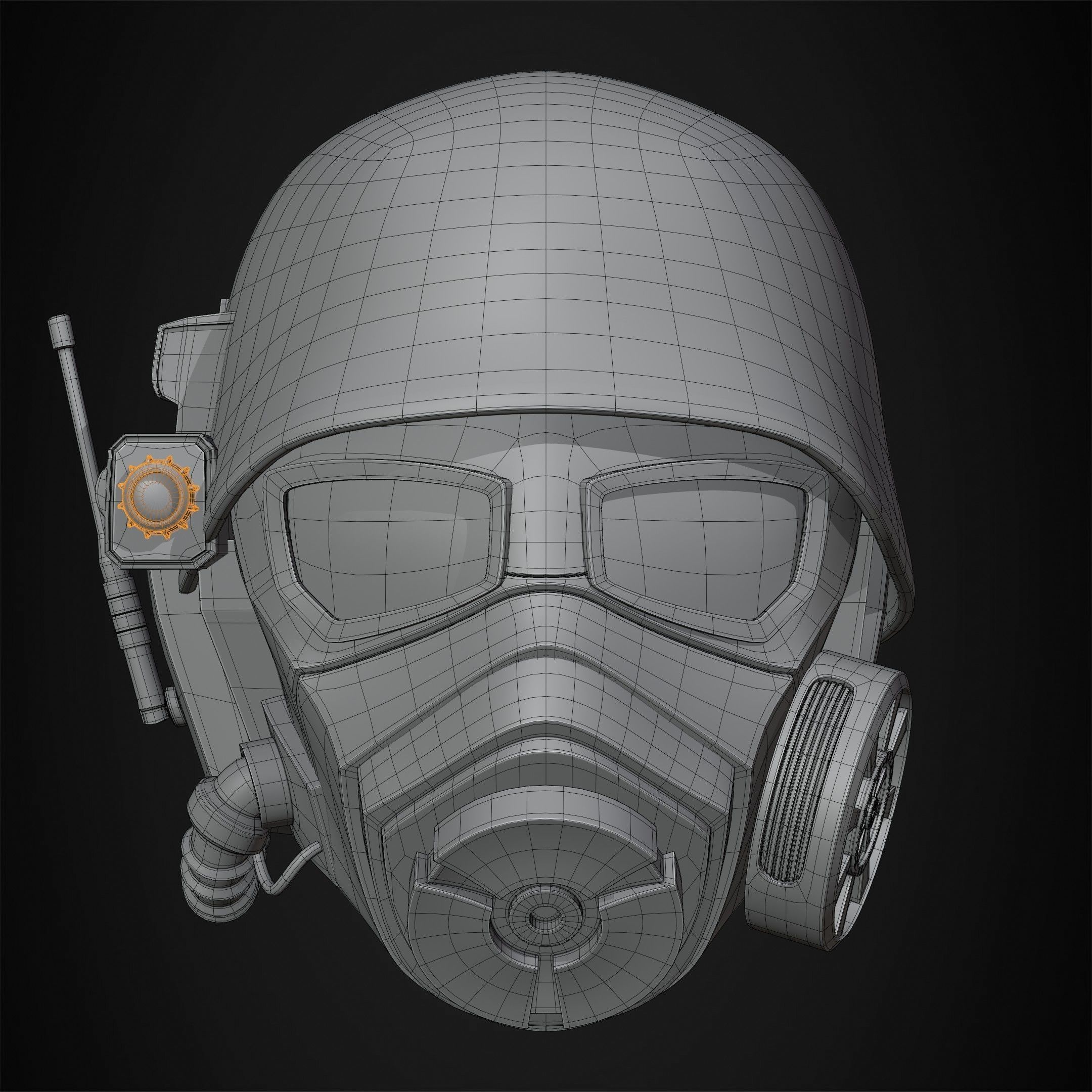 Fallout NCR Veteran Ranger Helmet for Cosplay 3D print model_12