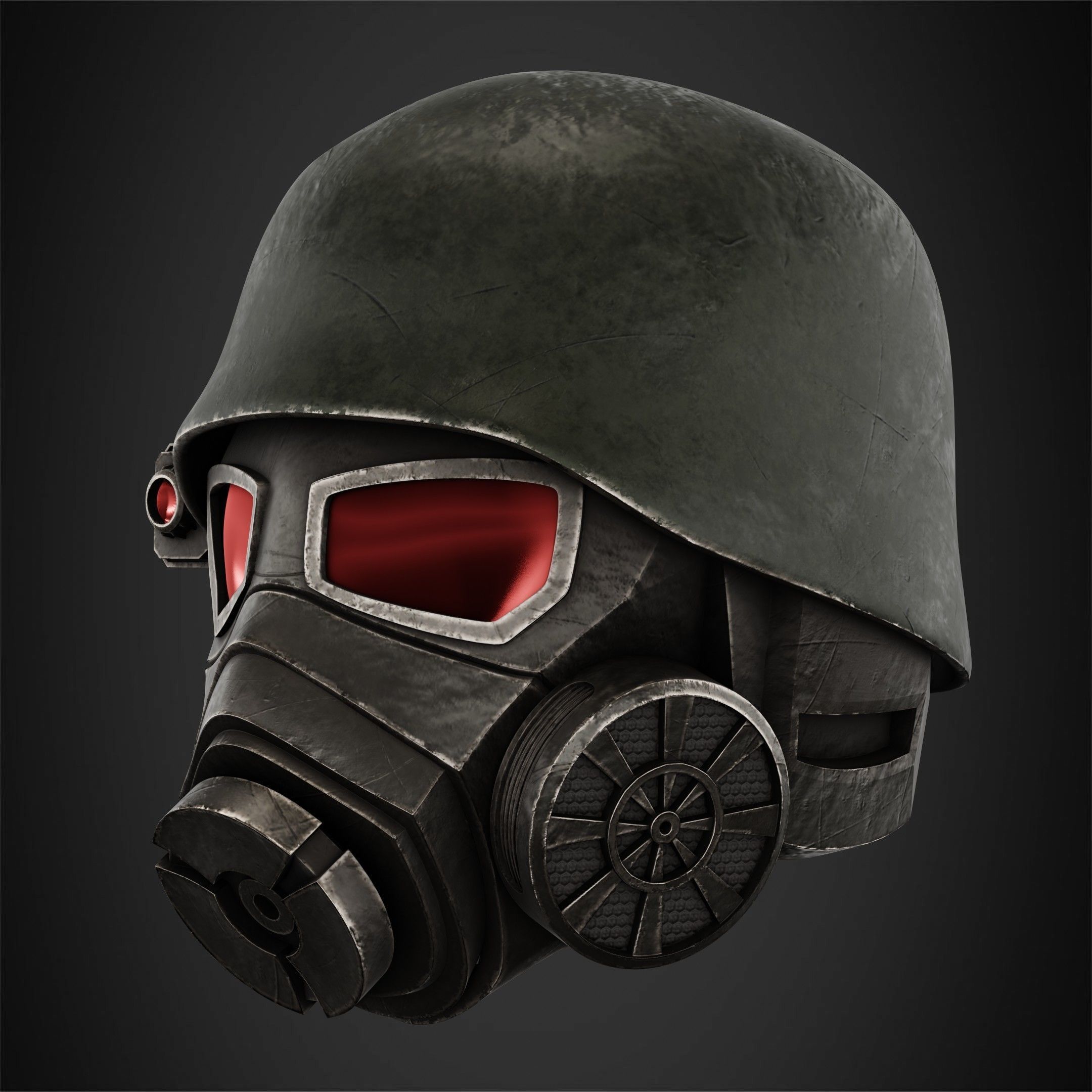 Fallout NCR Veteran Ranger Helmet for Cosplay 3D print model_4