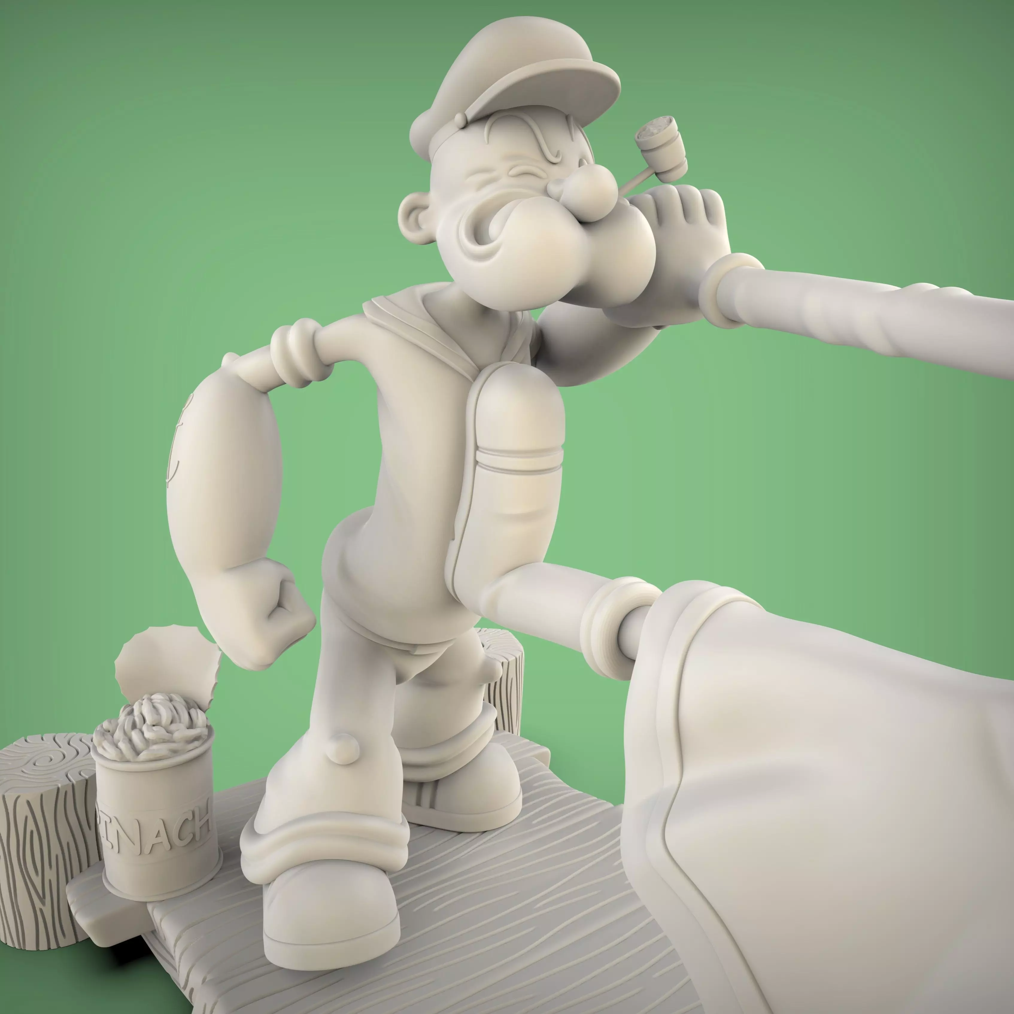 POPEYE OLIVIA Y BRUTUS 3D print model_13