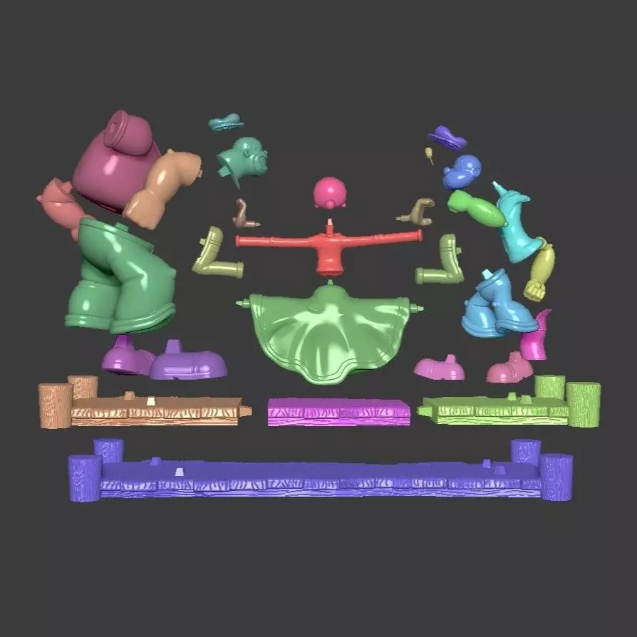 POPEYE OLIVIA Y BRUTUS 3D print model_17