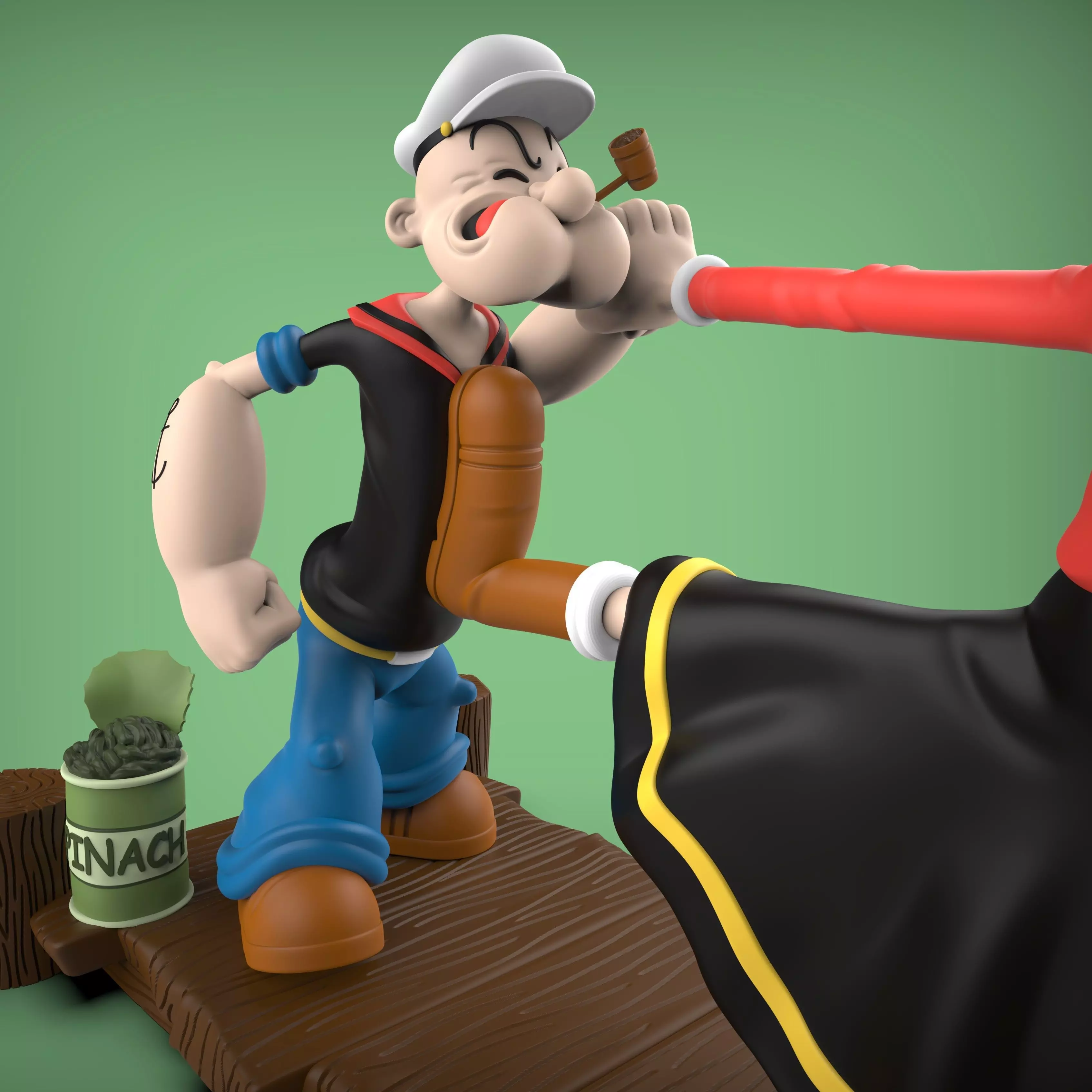 POPEYE OLIVIA Y BRUTUS 3D print model_5