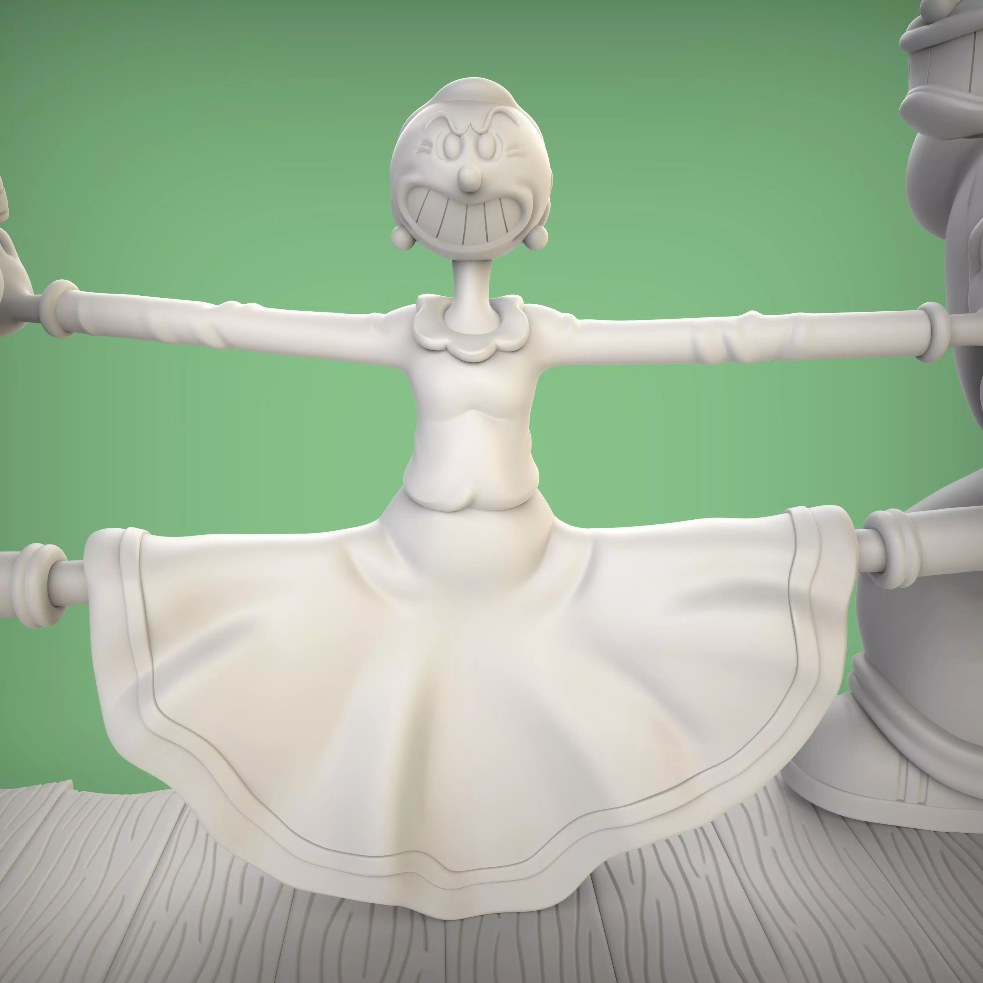 POPEYE OLIVIA Y BRUTUS 3D print model_12