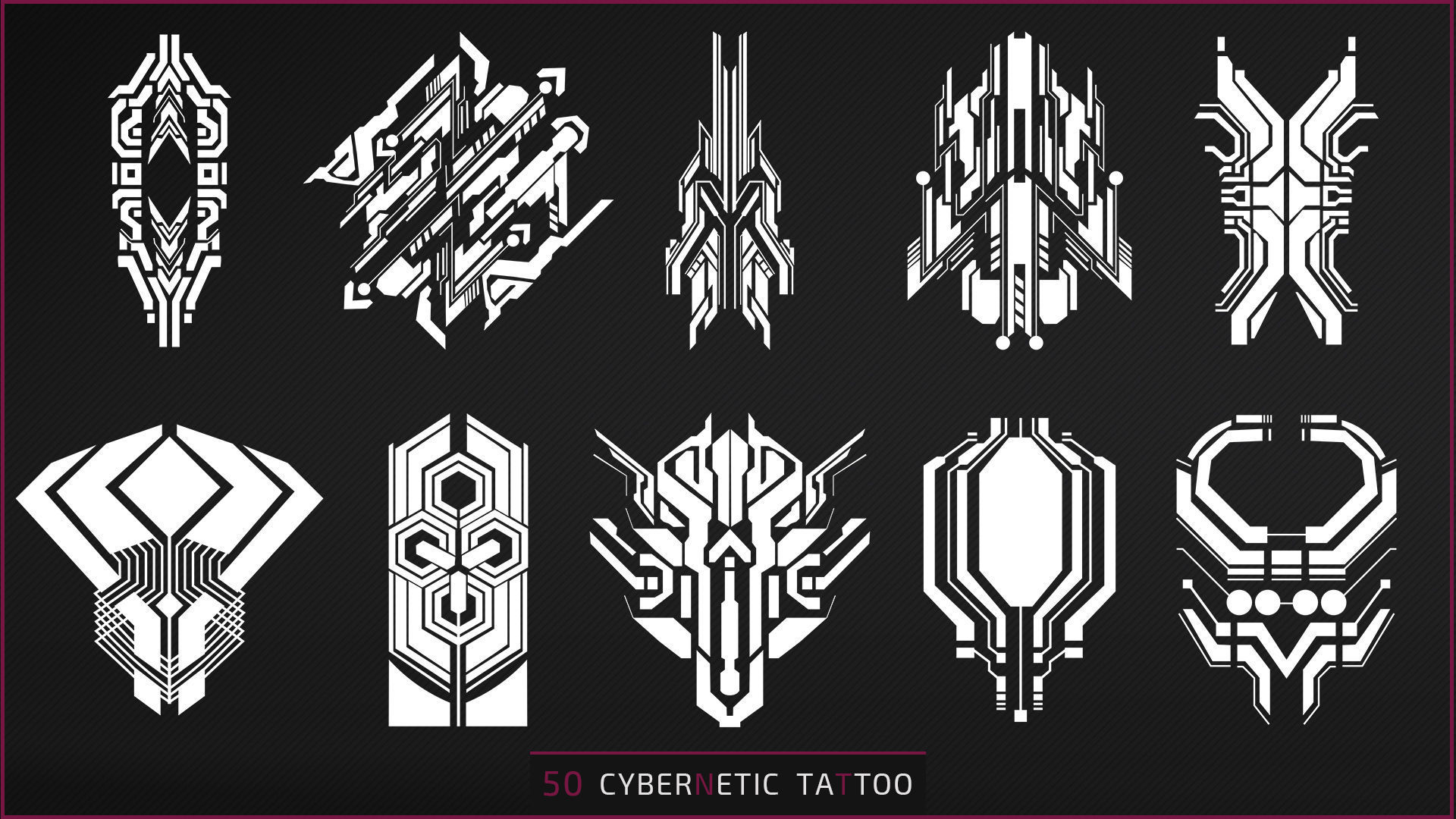 50 CYBERNETIC TATTOO Texture_5