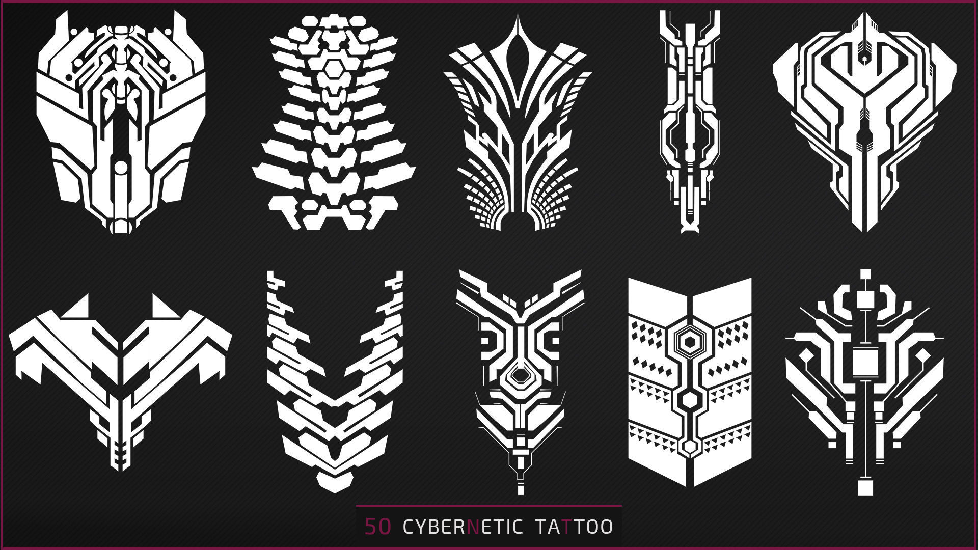 50 CYBERNETIC TATTOO Texture_3