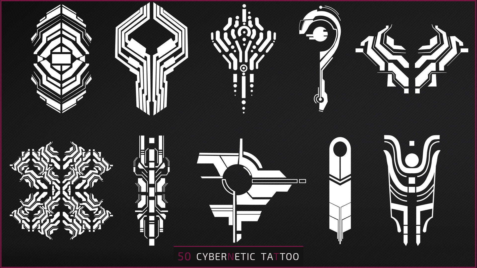 50 CYBERNETIC TATTOO Texture_2
