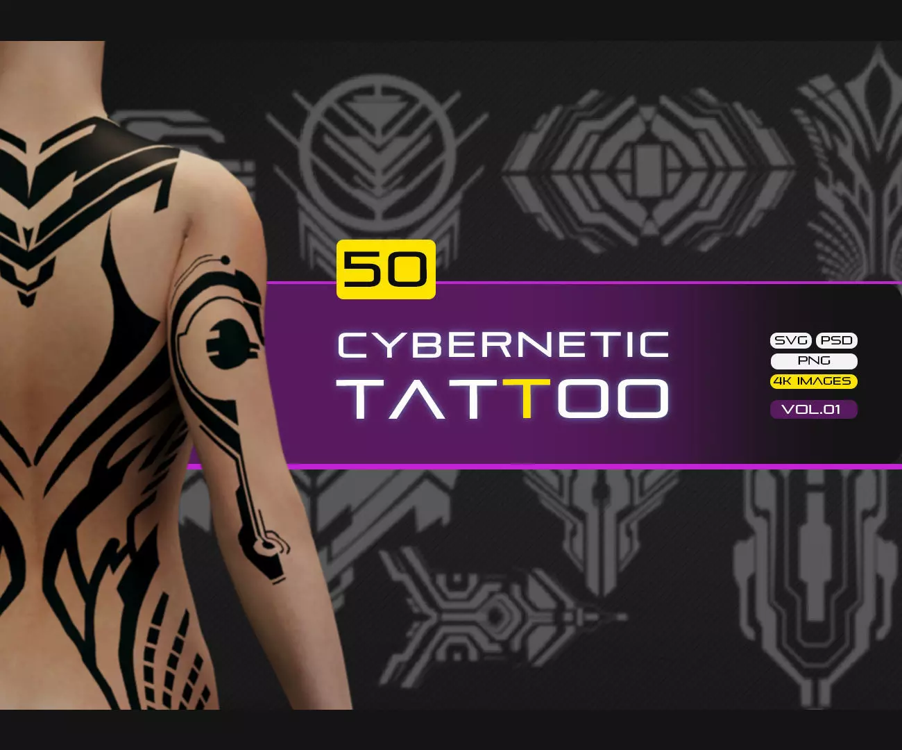 50 CYBERNETIC TATTOO Texture_0
