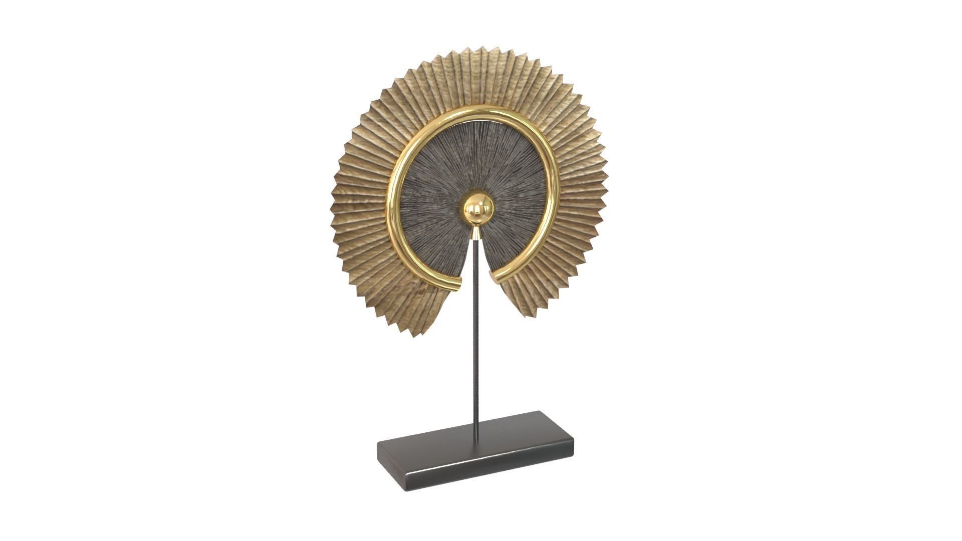 Art Deco Sculpture Low-poly 3D model_1