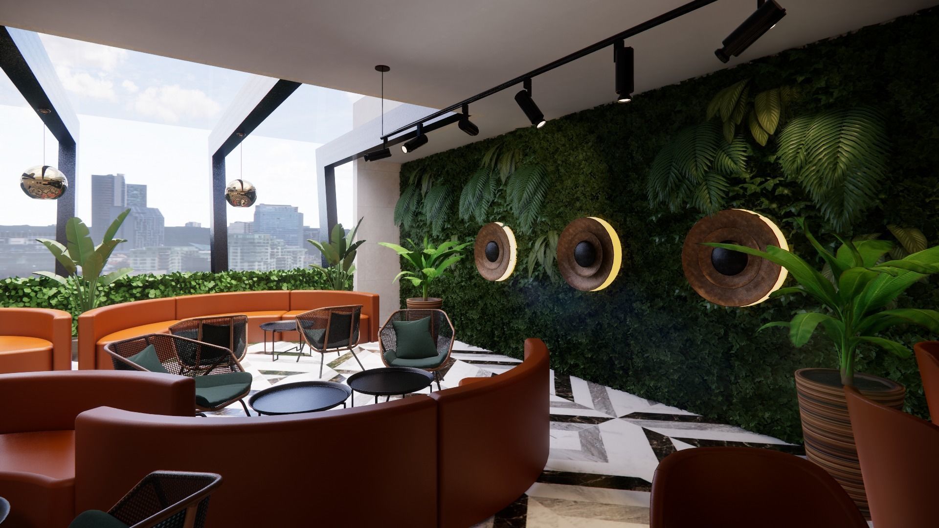 RESTAURANT AND LOUNGE INTERIOR AND EXTERIOR 3D DESIGN 3D model_15