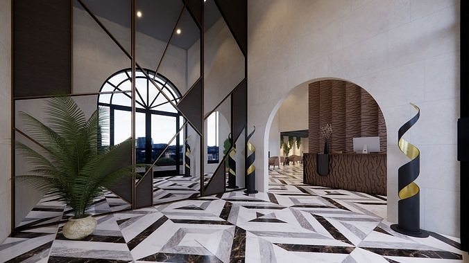 RESTAURANT AND LOUNGE INTERIOR AND EXTERIOR 3D DESIGN 3D model 3
