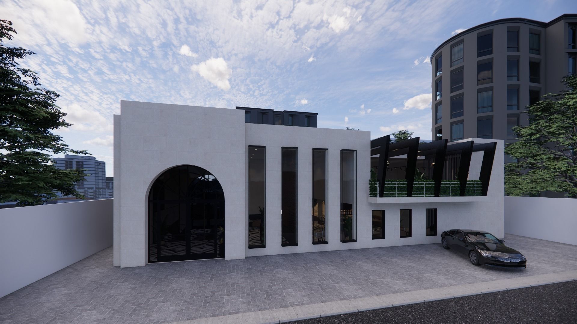 RESTAURANT AND LOUNGE INTERIOR AND EXTERIOR 3D DESIGN 3D model_6