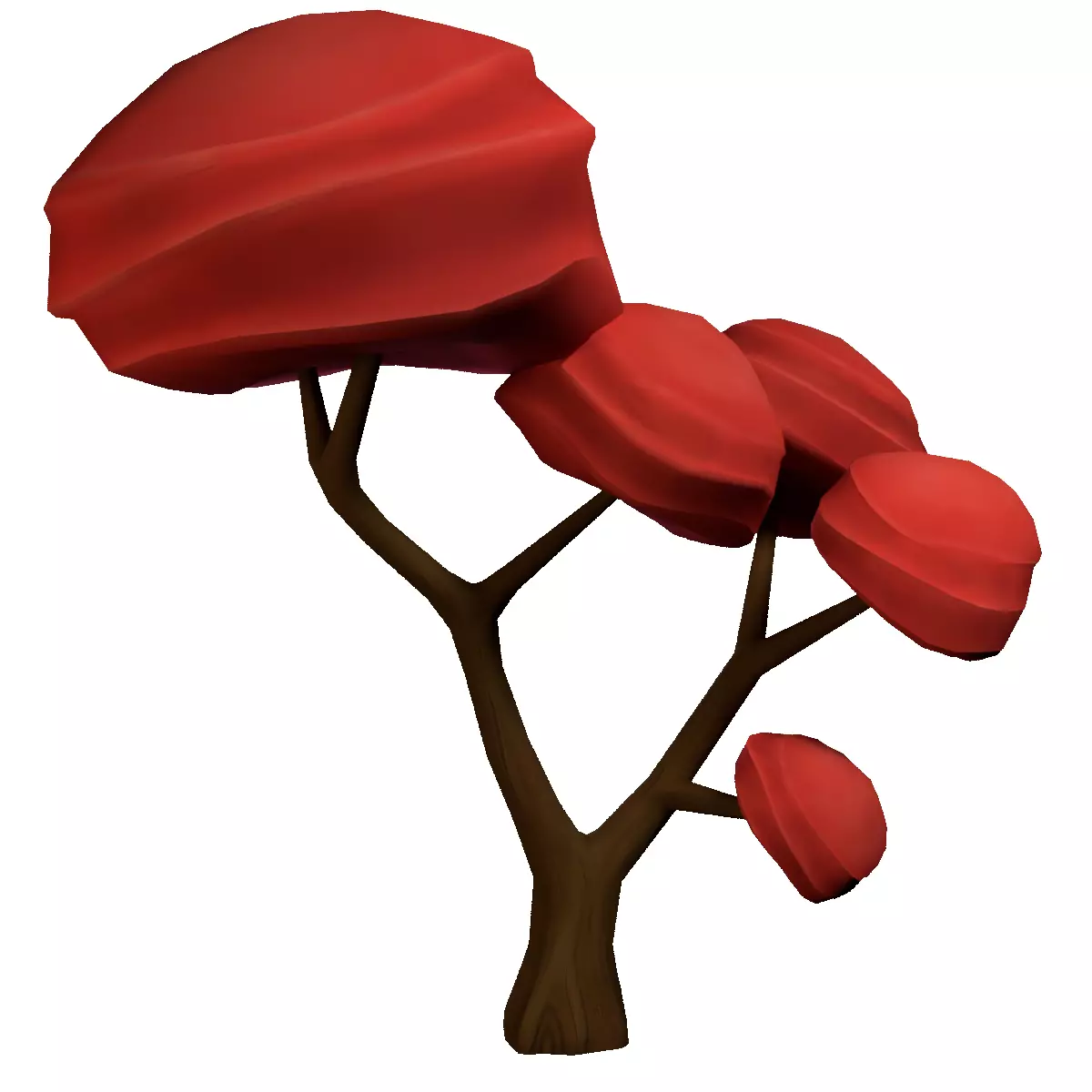 Japanese Maple Tree - Stylized Low-poly 3D model_0