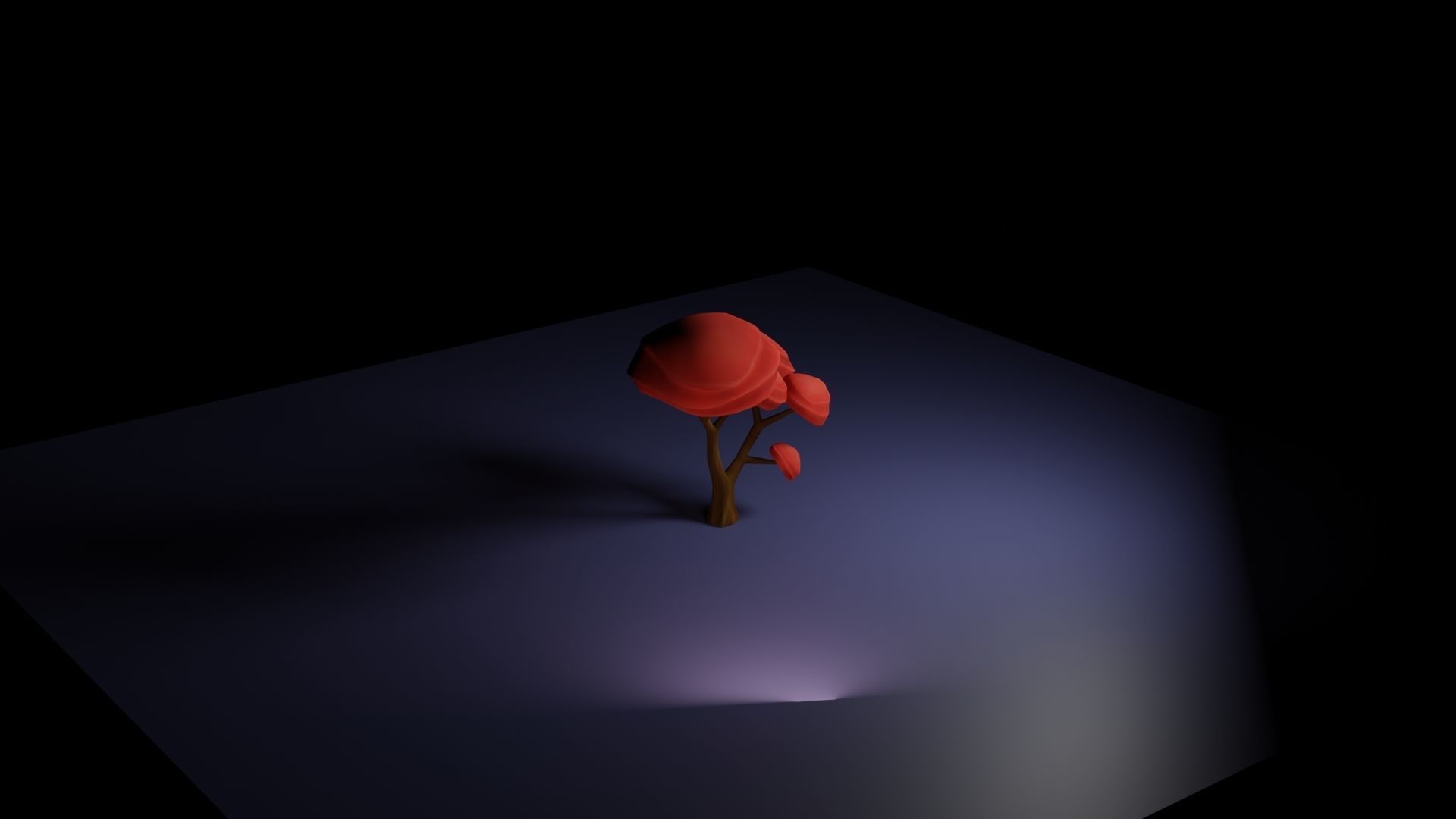 Japanese Maple Tree - Stylized Low-poly 3D model_4