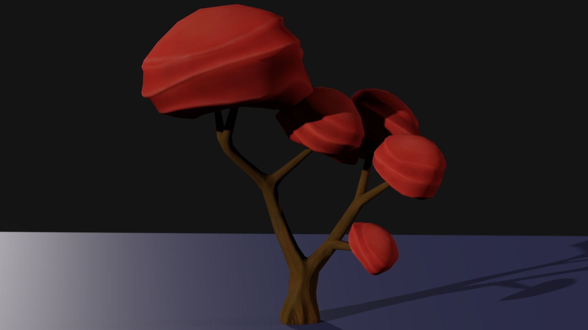 Japanese Maple Tree - Stylized Low-poly 3D model_2