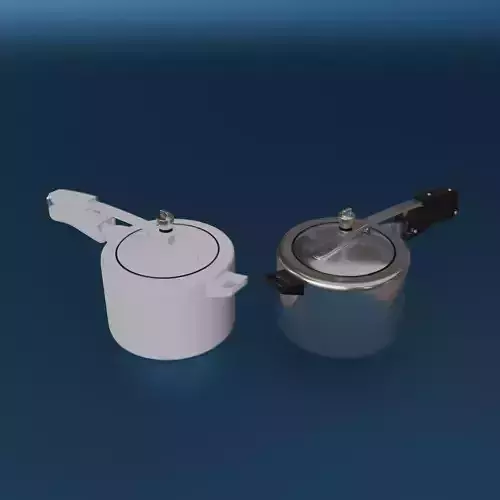 Steel Pressure Cooker with animation
