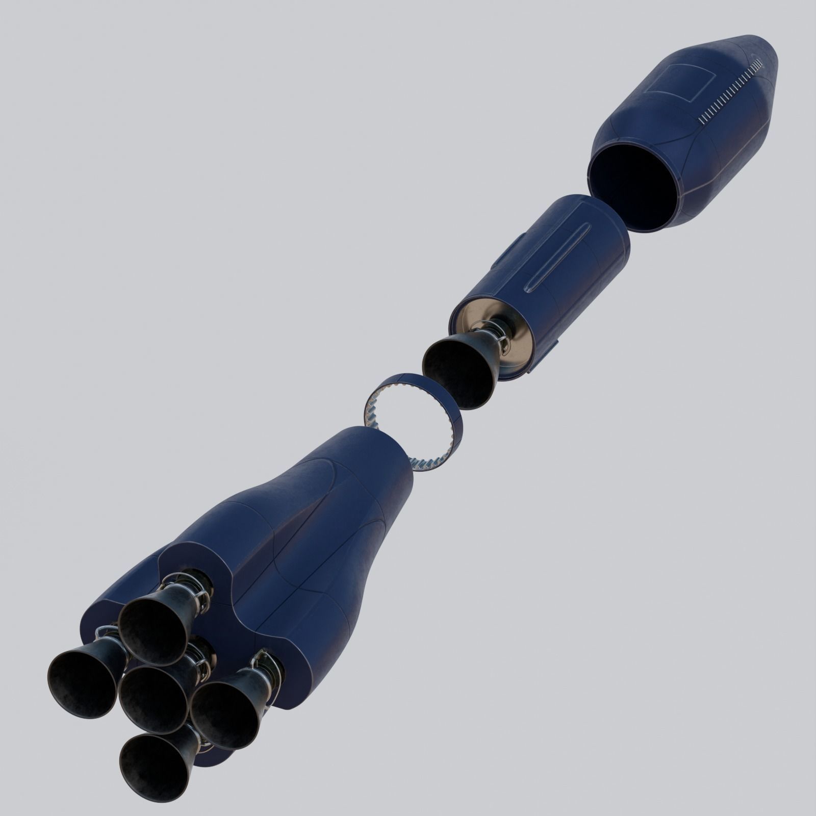 Medium-Lift Space Rocket 3D model_4