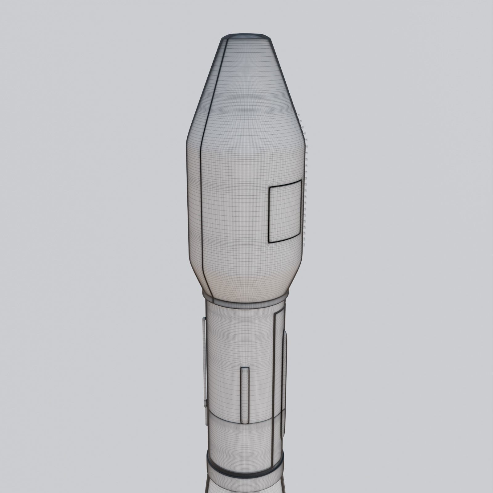 Medium-Lift Space Rocket 3D model_9