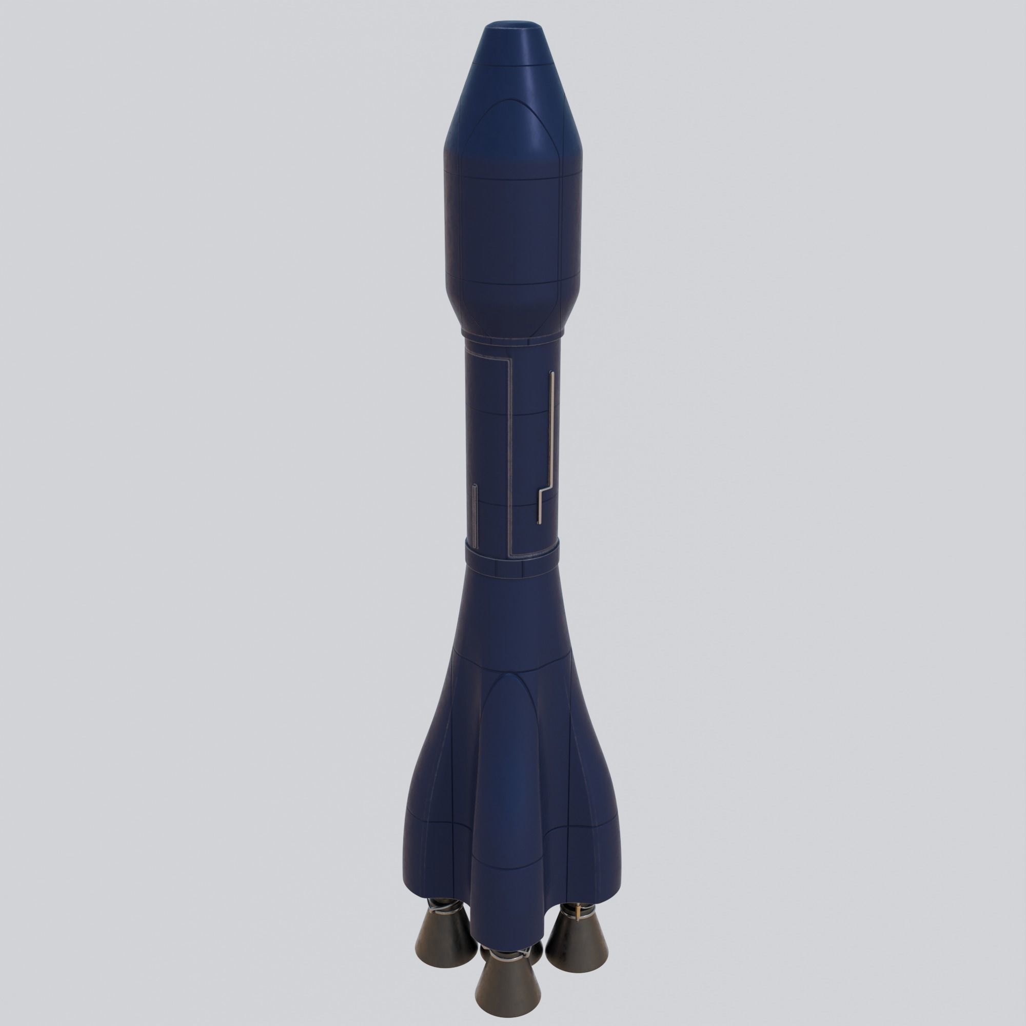 Medium-Lift Space Rocket 3D model_2
