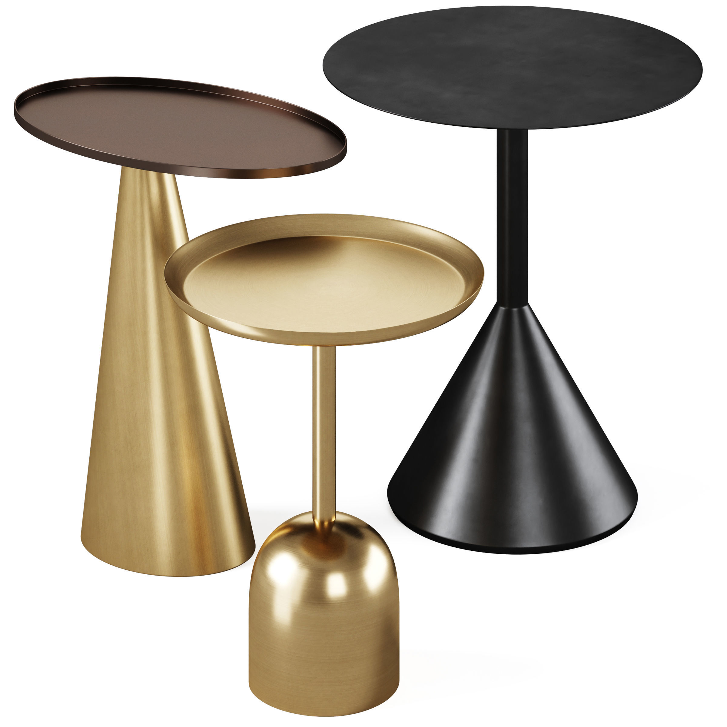 Coffee table Yinan Liliane and Adaluz by La Forma ex Julia Grup 3D model_4