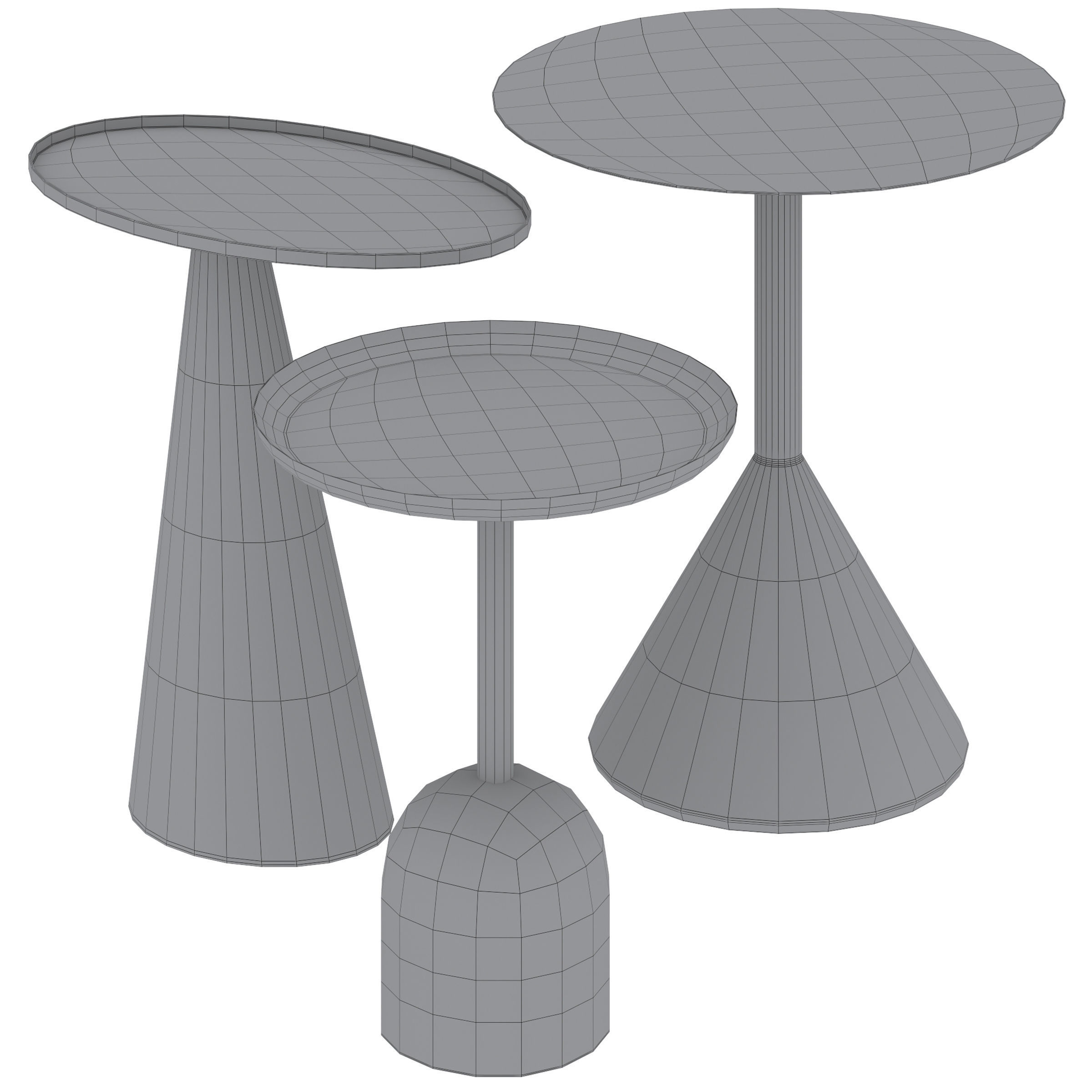 Coffee table Yinan Liliane and Adaluz by La Forma ex Julia Grup 3D model_5