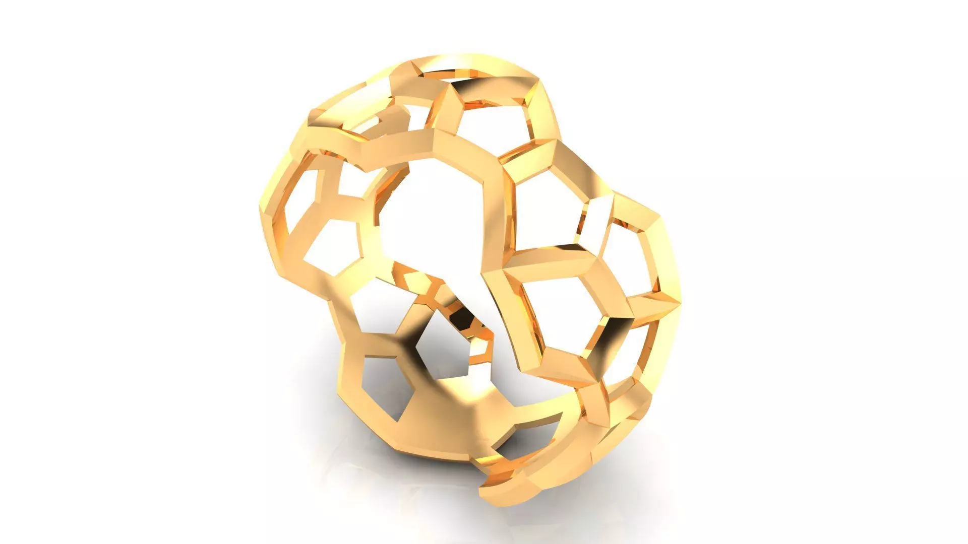 Ring M156 The luxury female abstract ring wedding 3D print model