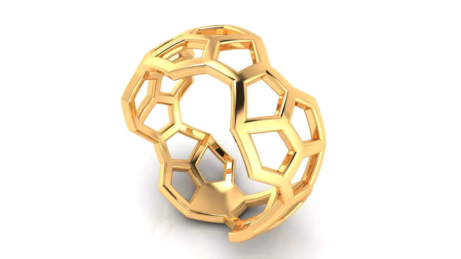 Ring M157 The luxury female abstract ring wedding 3D print model