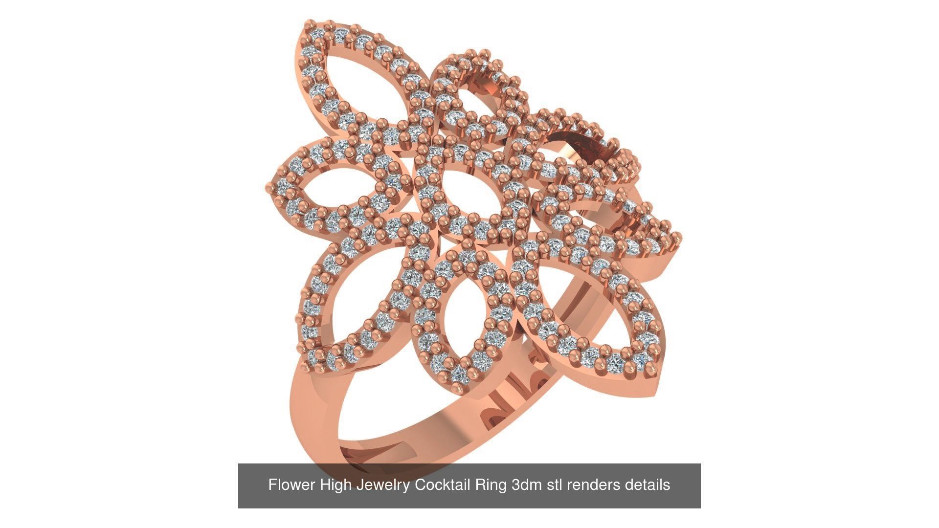 221  Diamond Ring renders 3dm stl details  3D Model Collection_176