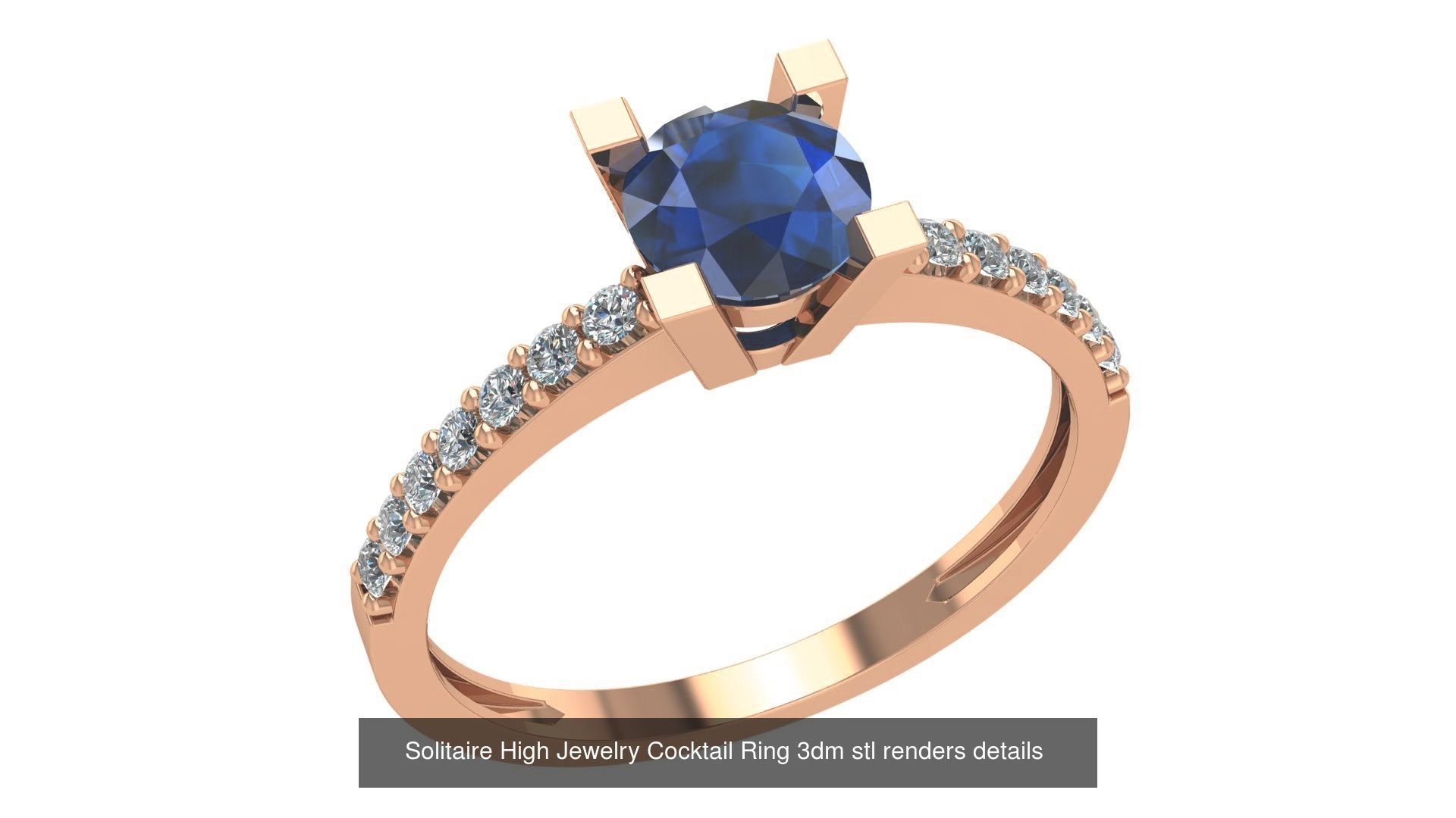 221  Diamond Ring renders 3dm stl details  3D Model Collection_24